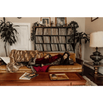 Jennafer Grace Burgundy Velvet Faux Fur Jacket