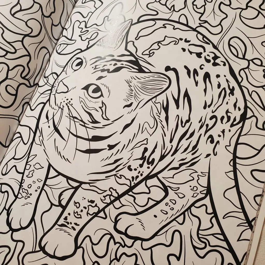 Cats & Plants Coloring Book