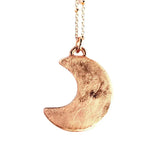Druzy Crescent Moon Necklace