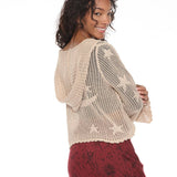 Celestial Lacy Cropped Hoodie