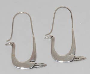 Sterling Silver Bird Earrings