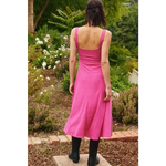 Hot Pink Dress - Midi - by Lara Daisy - Dress