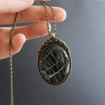 Real Spider Web Necklace