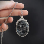 Real Spider Web Necklace