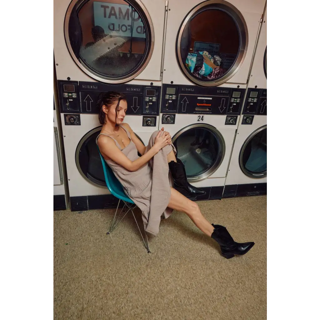 Lightweight Gauze Tiered Midi Dress