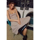 Lightweight Gauze Tiered Midi Dress