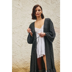 Midnight Open Front Kimono