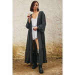 Midnight Open Front Kimono - S/M