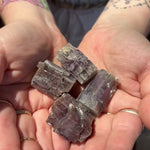 video of aragonite crystals in hands