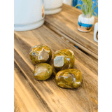 Rainforest Rhyolite Crystal Tumbled Stone
