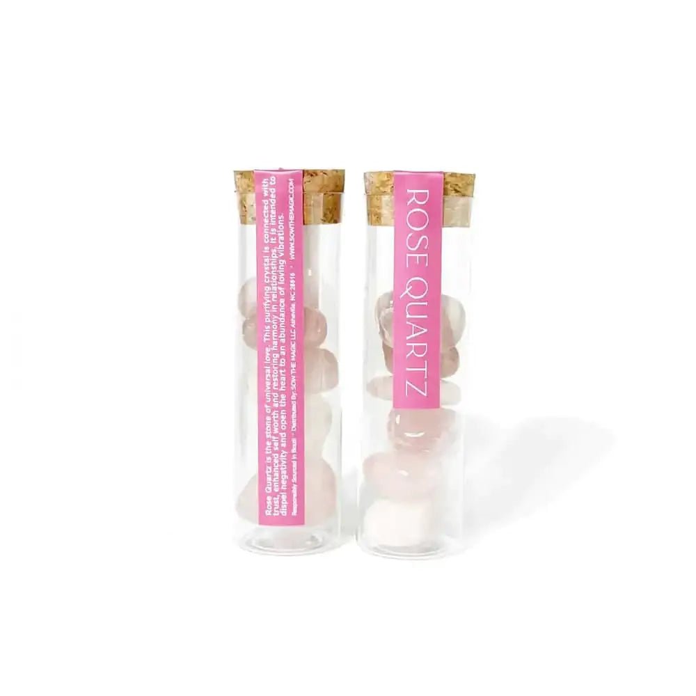 Rose Quartz Gemstones Vial Rose Quartz Gemstones Vial