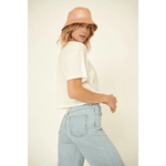 Speak Only with Love Vintage Cropped Graphic Tee