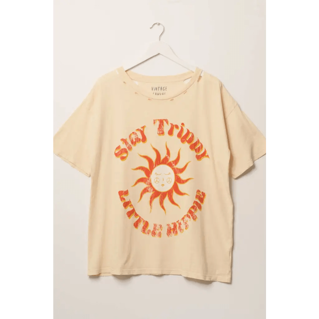Graphic Tee - Stay Trippy Little Hippie - Small