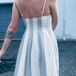 breathable woven cotton midi dress for effortless summer style