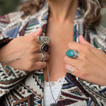 Double-layer fabric close-up of hippie bohemian trench coat