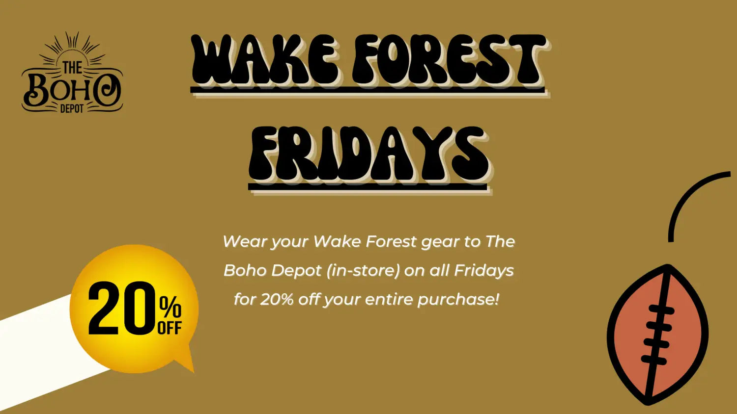 Wake Forest Fridays - The Boho Depot