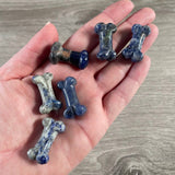 Gemstone Small Dog Bone Figurine