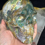 Ocean Jasper Healing Crystal Skull