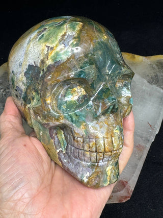 Ocean Jasper Healing Crystal Skull