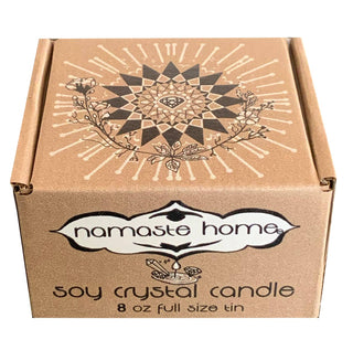 The candle packaging (a cardboard box) on a white background.