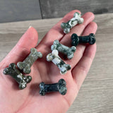 Gemstone Small Dog Bone Figurine