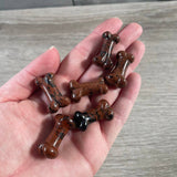 Gemstone Small Dog Bone Figurine