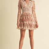 Floral Lace Mini Dress