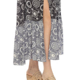 Celestial Slit Ruffled Maxi Skirt