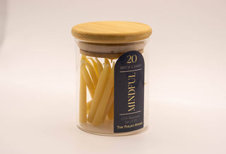 20 Minute Beeswax Candle Set: Mindful (Set of 20)