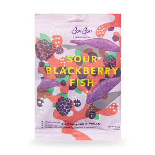 BonBon NYC Sour Blackberry Fish - Swedish Candy