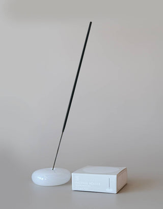 Milk Glass Incense Burner 