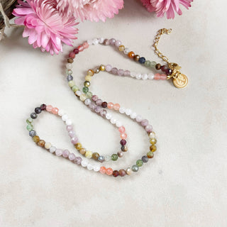 Garden Gemstone Beaded Necklace