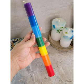 Chakra Balancing Thin Pillar Candles