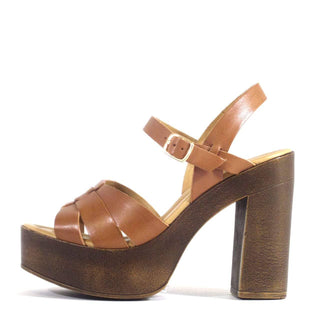 Hollie Leather Platform Sandals