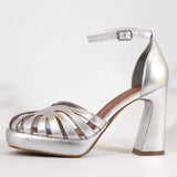 Disco Platform Holiday Leather Heels