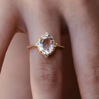 White Topaz Ring