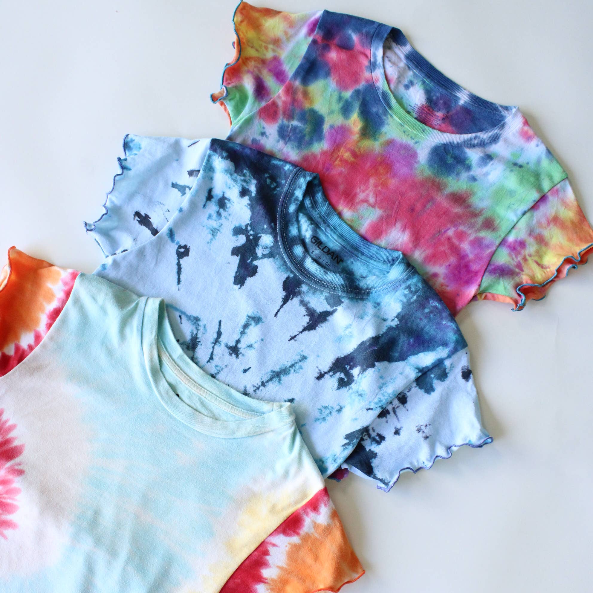 Tie Dye Baby Tee – Upcycled Vintage Graphic Tee
