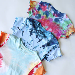 Tie Dye Baby Tee – Upcycled Vintage Graphic Tee