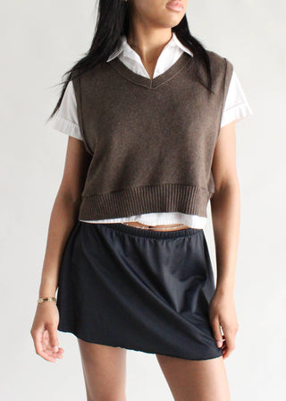 Cropped Sweater Vest