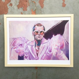 Elton John Art Print 12x16