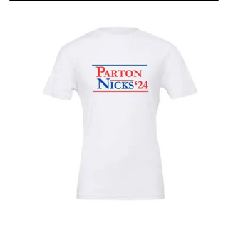 2024 Presidential Election: Parton Nicks - White T-Shirt