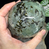 Prehnite Crystal Skull 