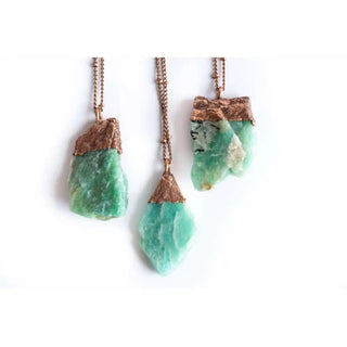 Raw Amazonite Crystal Necklace 24’’