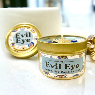 Evil Eye Tin Candle