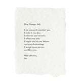 Dear Younger Self Art Print
