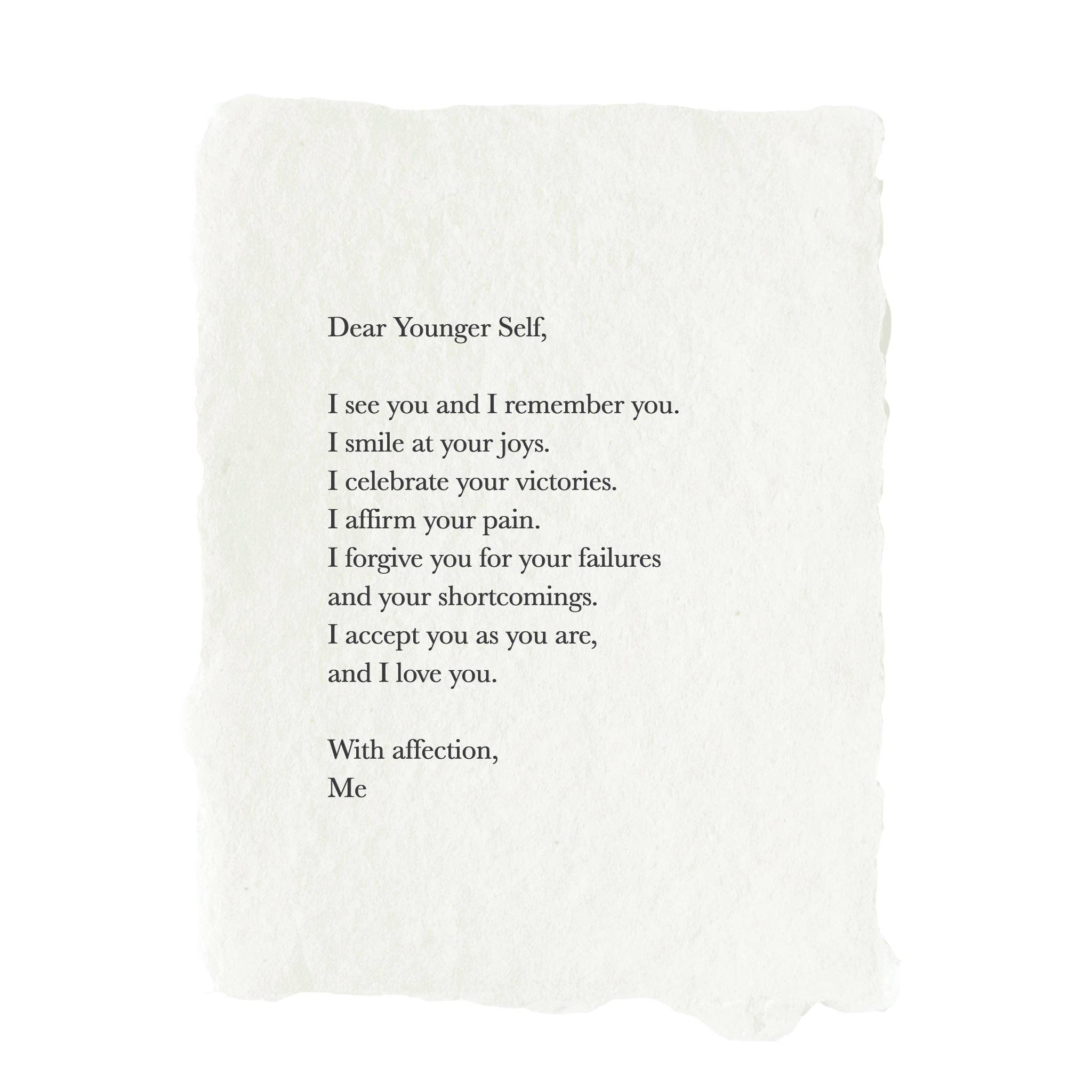 Dear Younger Self Art Print