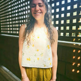 Sunshine Bloom Woven Sleeveless Top