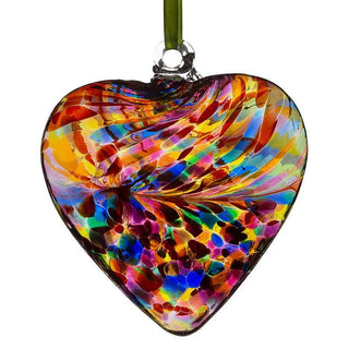 Glass Friendship Heart 12cm