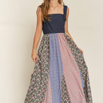 Plus Size Dress Vintage Suspender Maxi