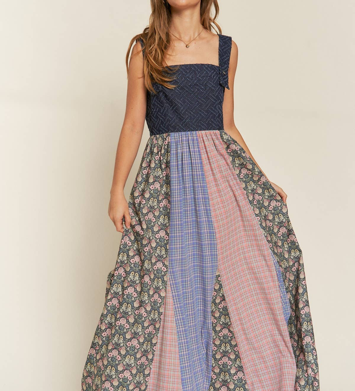 Suspender Maxi Dress